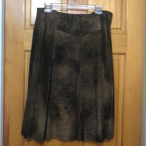 Suede skirt brown￼